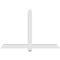 Ekena Millwork Eugene Architectural Grade PVC Gable Bracket, 60"W x 40"H x 4"D x 4"F, 16/12 Pitch GBP060X40X0404EUG00 - alternate 5